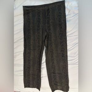 GALA Collection Green Python Print Trousers